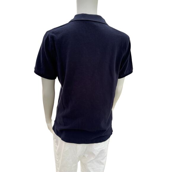 Vintage 90s Ralph Lauren Women’s Navy Blue Polo Shirt Medium - Picture 3 of 9